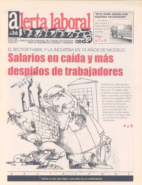 Alerta Laboral 36: Salarios en caída y más despidos de trabajadores